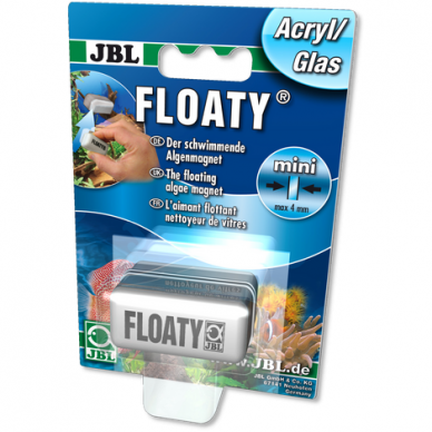 JBL Floaty mini Acryl, magnetinis stiklo valiklis, iki 4 mm stiklui