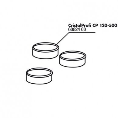 JBL Guminės tarpinės krepšeliams tinkančios CristalProfi 120/250/500 išoriniams filtrams 3vnt. 60824