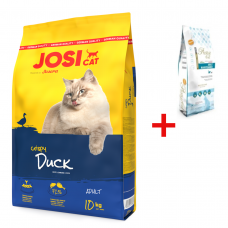 Josera Josicat Crispy Duck, 10 kg + 300 g Prestige katėms