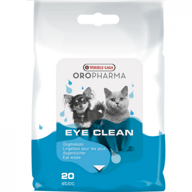 Oro Farma Eye Cleaner akių servetėlės šunims ir katėms, 20 vnt.