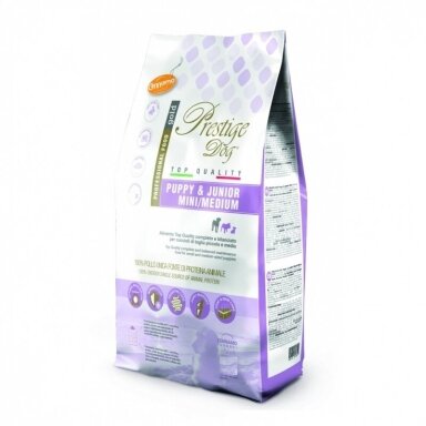 PRESTIGE Puppy Mini/Medium su vištiena 2kg PRESTIGE Puppy Mini/Medium su vištiena 2kg