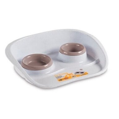 STEFANPLAST SET DINNER padėklas su dubenėliais kreminis STEFANPLAST SET DINNER padėklas su dubenėliais kreminis
