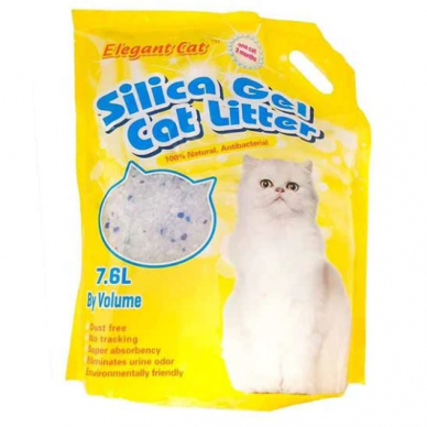 Silikoninis kraikas Elegant Cat su mėlynomis granulėmis, 7,6 l