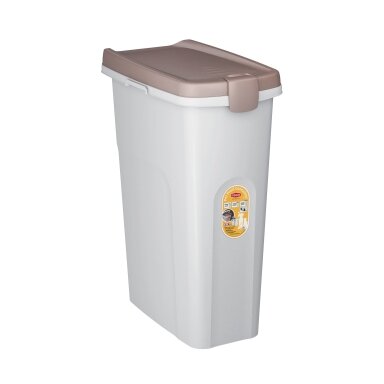 Stefanplast konteineris FUSTO 40 l su rusvu dangčiu